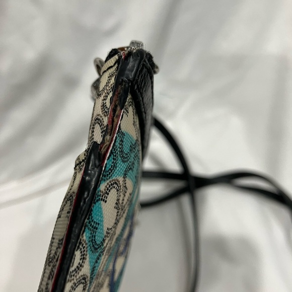 Brighton Initially Yours Heartburst Pouch White Multi Purse Crossbody - Picture 7 of 7